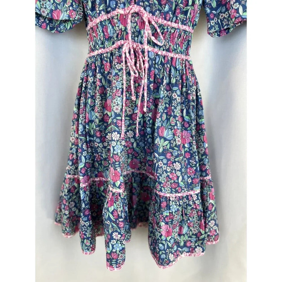 NWT Shoshanna Tiska Blue Floral Bohemian Dress $339 - Picture 5 of 13